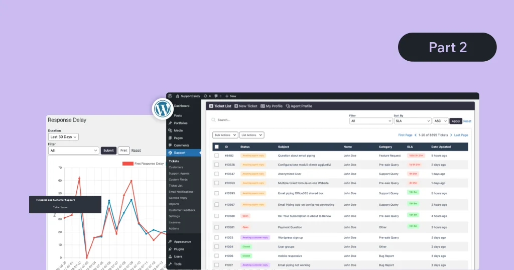 How to integrate a Helpdesk and Customer Support Ticket System in WordPress using SupportCandy (Part 2)