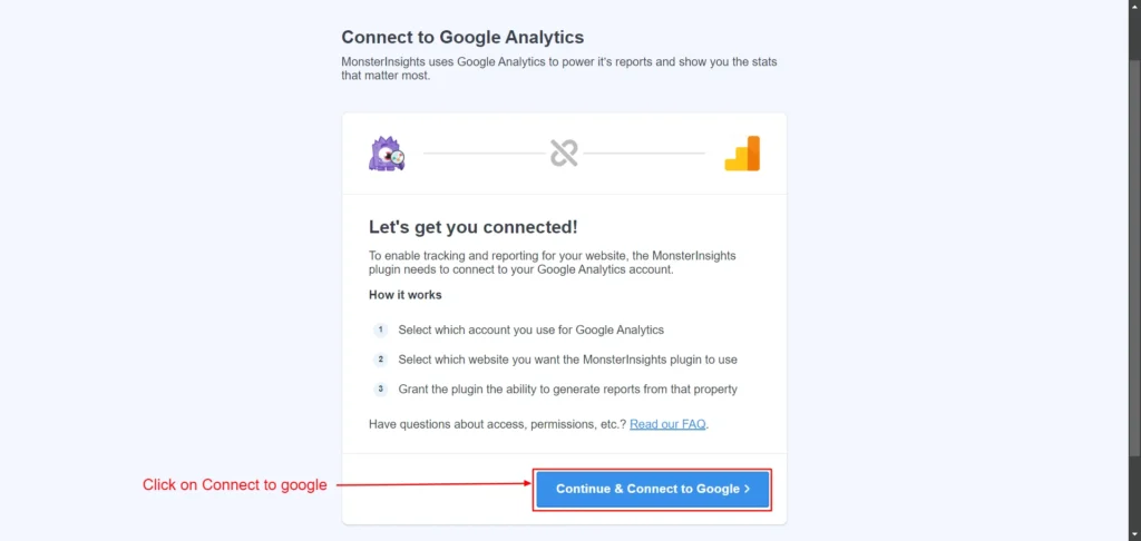 Connect to Google Analytics