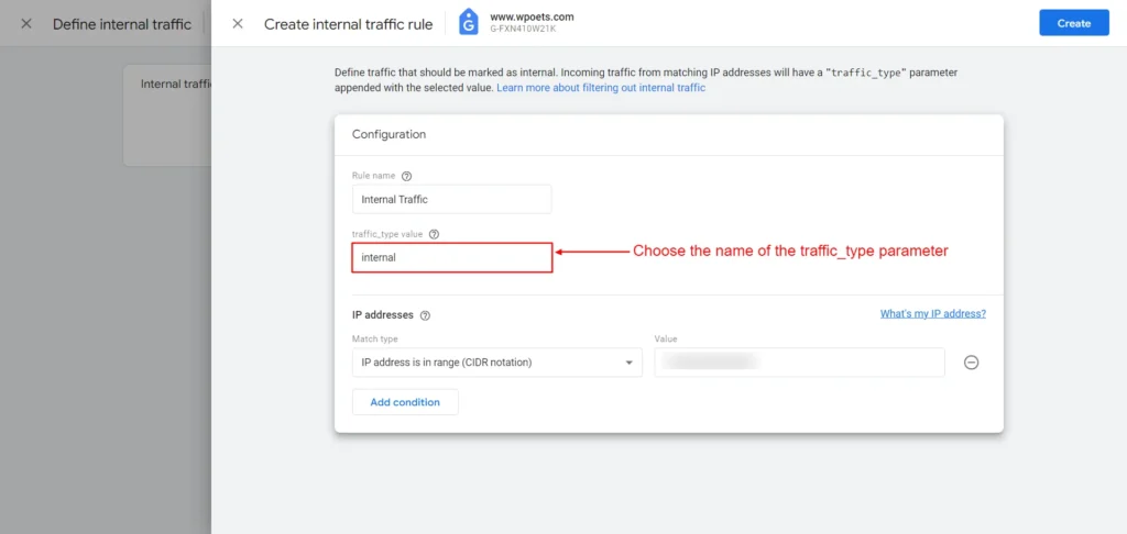 traffic_type value